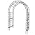 VINGLI Garden Arbor, Arch Archway for Wedding Ceremony Party, Steel Garden Trellis for Plant Climbing, Christmas Garden Decorations Pergola for Garden, Backyard, Lawn (59.1"x 22.8"x 83.9", Black)