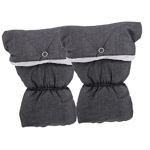 RORPOIR 1 Pair Baby Stroller Gloves Snap Button Design Warm Fleece Mittens for Cold Weather for Stroller Pram and Shopping Cart