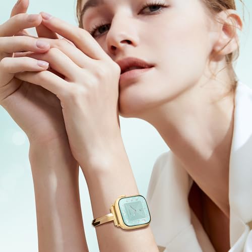 Image of Missair Thin Band Compatible with Apple Watch 38mm 40mm 41mm 42mm 44mm 45mm 46mm 49mm for Women, Slim Bracelet Designer Dressy Stainless Steel Metal Strap for iWatch Series 11 10 9 8 7 6 5 4 SE Ultra