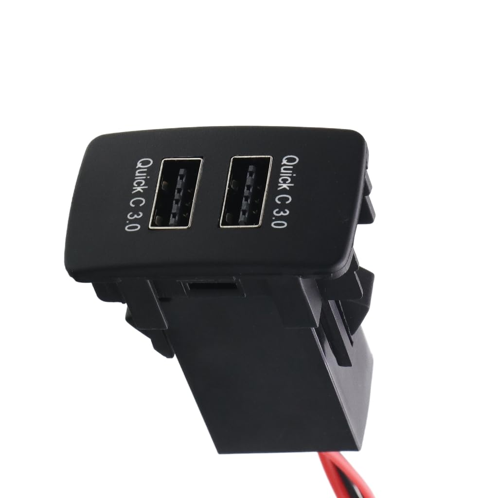 Adaptateur de chargement de voiture double USB QC3.0 efficace Installation facile pour smartphones et tablettes de voiture