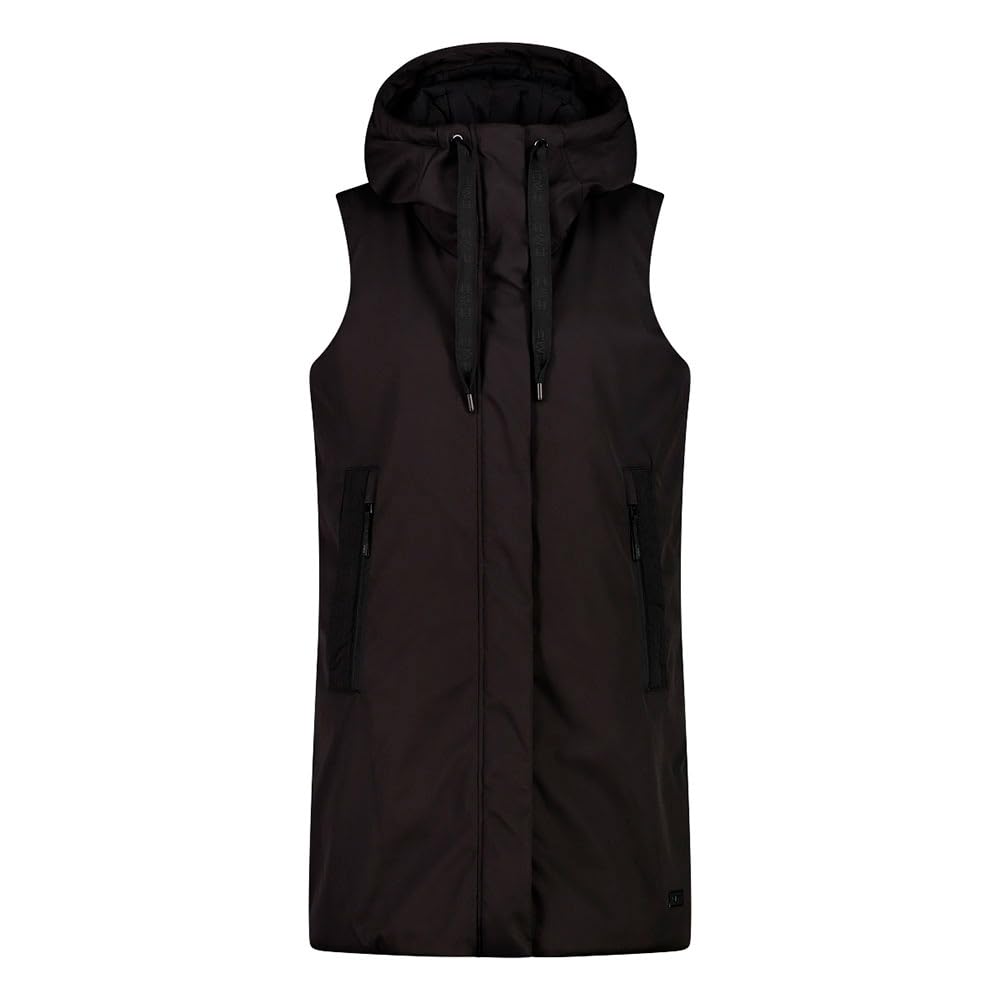 CMP Damen Gilet Lungo Da Donna in Tessuto Softshell Con Cappuccio Fisso Vest