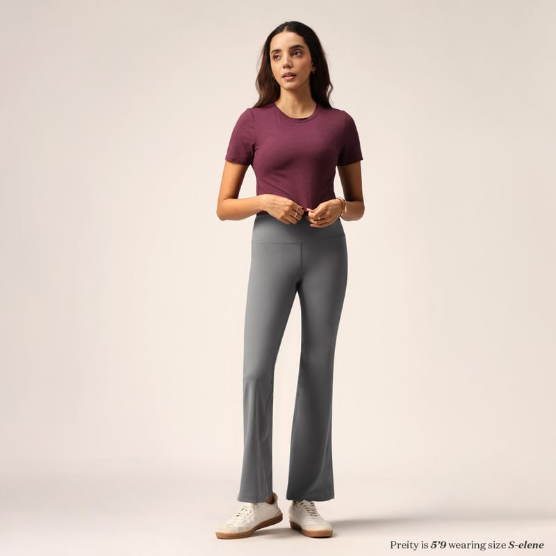 Image of BlissClub Ultimate Flare Pants Lite Tall for Women Above 5'5 ft
