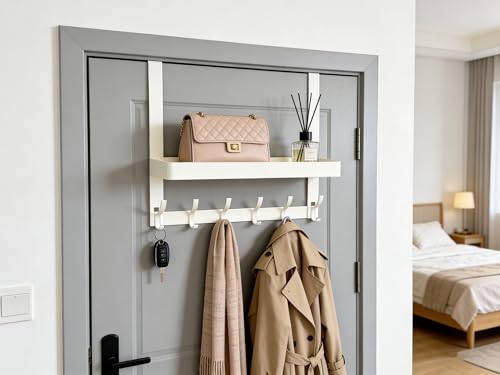WINRIOO Over The Door Hooks Organizer，Door Hanger Hooks for Hanging，Over
