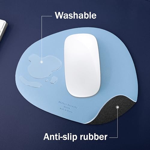 Image of GREEDY FARMERS Mouse pad, Non-Slip Washable Waterproof Computer Mouse pad (Baby Blue)