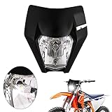 AnXin Dirt Bike Headlight,Motorcycle LED Headlight Headlamp Universal for EXC SXS SX EXC XC XCF XCW XCFW SXF SMR MX EGS 50 85 125 150 250 300 350 450 500 525 Enduro Supermoto Black