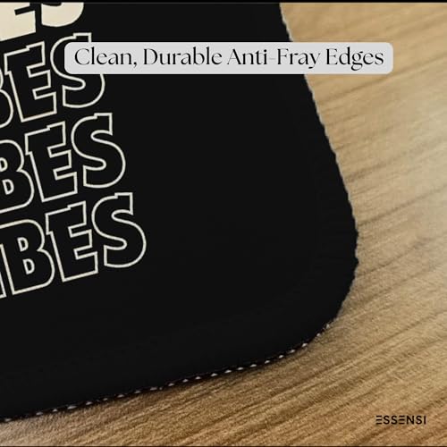 Image of Mouse Pad for Laptop & Desktop | 9x7 Inch Anti-Fray Stitched Edges | Non-Slip Rubber Base | Desk Setup Accessory for Students, Gamers & Professionals (Chinchan Vibes)
