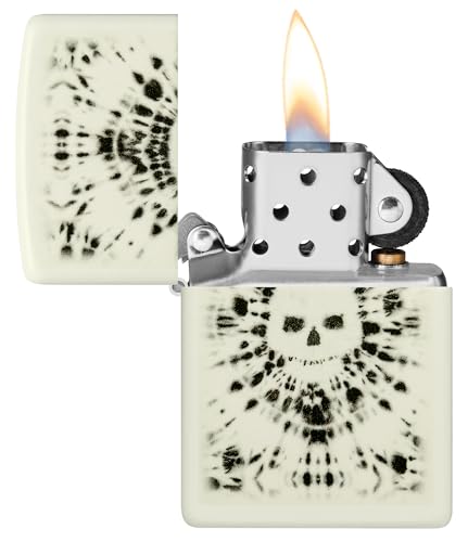 Image of Zippo Glowing Skull Design Glow in the Dark Pocket Lighter