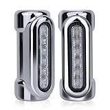 OPL5 Motorcycle Highway Bar Lights Switchback Driving Crash Bar Lights Motorcycle Driving Lights Led Turn Signal Lights Dream Atmosphere Lights for 1-1/4 inch Crash Bar Touring Bikes (Silver)