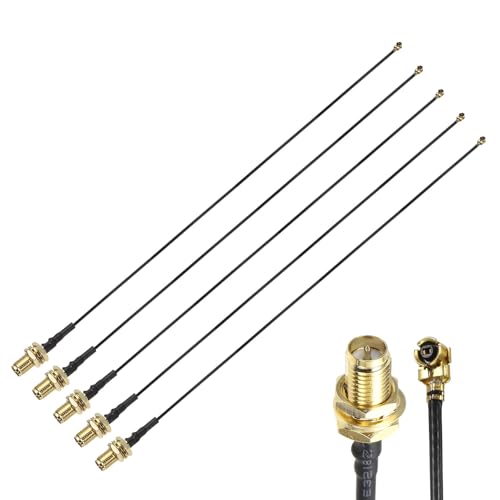 Cable RP-SMA hembra a UFL de 20 cm para router inalámbrico y antena de baja pérdida