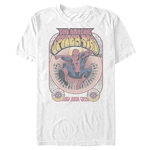 T-shirt Marvel homme mode geek vêtement coton motif imprimé personnage araignée