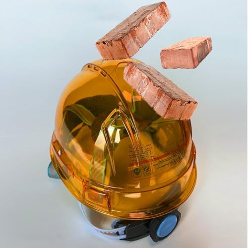 Casco protector transparente de alta visibilidad para obras y forestales 5
