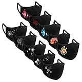 DXHH Masque Réutilisables pour Adulte Visage Bandanas Masque Facial Réutilisable pour Adulte Boucle d'oreille Industrielle à 3 Plis Vent Anti-Brouillard Protection antipoussière
