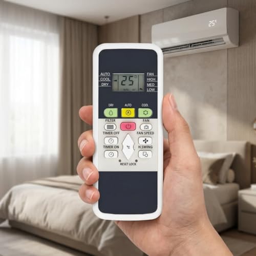 Image of Remote Compatible for Hitachi Split AC and Window Air Conditioner The Model of Remote Control is 220A, Exact Match with Original Remote No Pairing Required use New AAA Alkaline Battery.