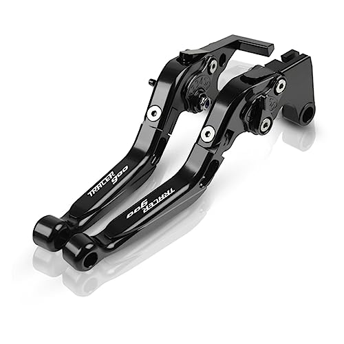 Ersatzhebel Motorrad Kupplung Bremshebel Einstellbar Für Yamaha TRACER900 Tracer 900 Tracer 900 700 2015 2016 2017 2018 2019 2020 2021(Black)