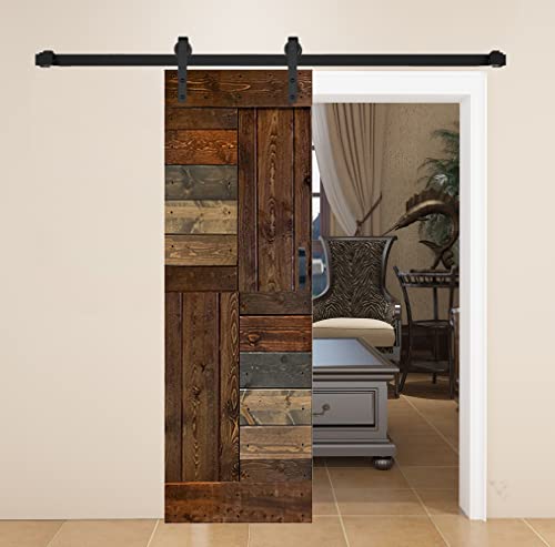 S Series Finished DIY Solid Wood Sliding Barn Door with Hardware Kit (28in. x 84in., Multi-Color)