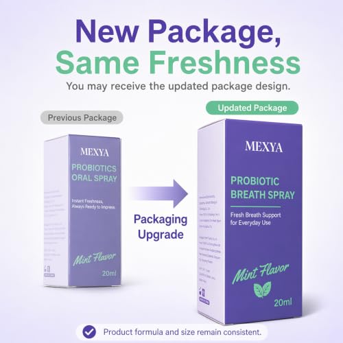 Image of Probiotic Breath Spray for Bad Breath, 2-Pack, Alcohol-Free