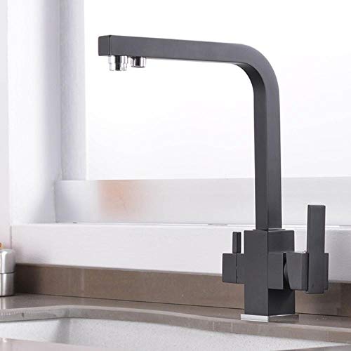 Filter Küchenarmatur Trinkwasser Kalt Und Warm Einlochmontage Chrom Filter Spülen Standmixer Schwarz