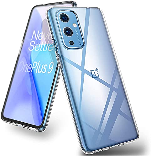 Image of NISHTECH for OnePlus 9 /1+9 Premium Transparent Hybrid Soft Slim Dust Proof Back Case Cover Silicone with Camera Protection