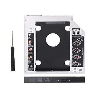 BIlinli 12.7mm 2nd HDD Caddy SATA 3.0 2.5" SSD Case SSD Case HDD Bracket Mount Trayet Caddy for Laptop Odd DVD/CD-ROM Optical Bay