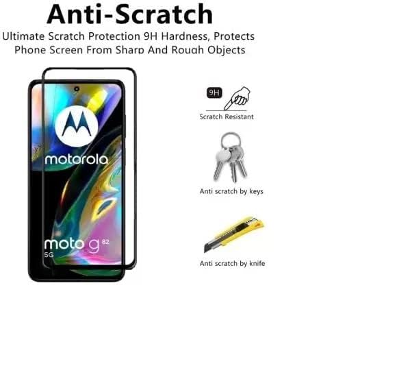 Image of DD SON Premium HD+ Tempered Glass Screen Protector Guard Compatible For Motorola Moto G84 5G | G52 4G | G82 5G | Edge 30 5G | Edge to Edge Coverage With Easy installation kit for Smartphone