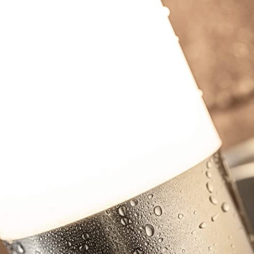 CGC Lighting Stainless Steel Silver Outdoor Outside Wall Light Indoor Garden Patio Porch Door Conservatory Decking Shed (Straight) - Image 5