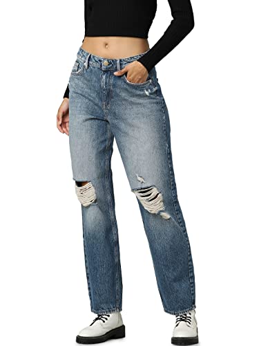 Image of ONLY Women's High Rise Straight Jeans