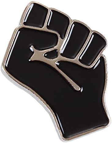Black Fist Enamel Lapel Pin - Black Lives Matter Lapel Pin - BLM Pin for Backpacks Clothes Hat Decoration - Black Power Pin