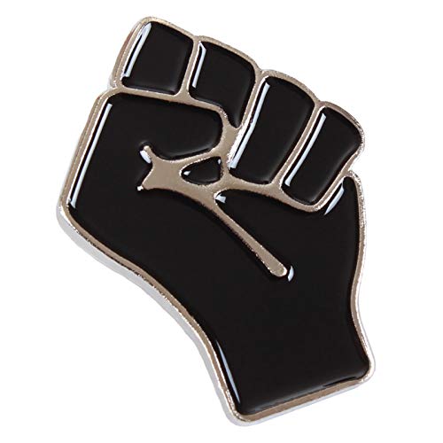 Black Fist Enamel Lapel Pin - Black Lives Matter Lapel Pin - BLM Pin for Backpacks Clothes Hat Decoration - Black Power Pin