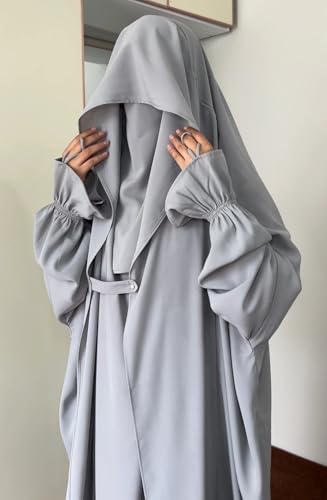 Image of NAZNEEN Saudi Jilbab Full Length and Noise Pc MATT NIDA Fabric with extra panel to cover face