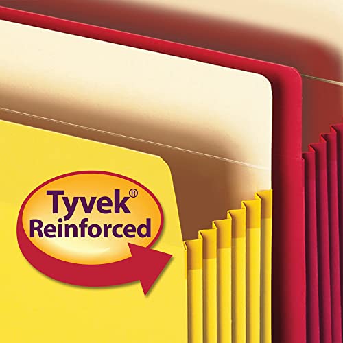 Image of Smead File Pocket, Straight-Cut Tab, 5-1 /4 inch Expansion, Letter Size, Assorted Colors, 5 per Pack (73836)