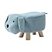 Produktbild IBUYKE Kinderhocker gepolstert Tierhocker Cartoon Fußhocker Deko Hocker Kinderhocker Sofa Schemel für Kinderzimmer Wohnzimmer Schlafzimmer Hunde Grünen RF-BD168