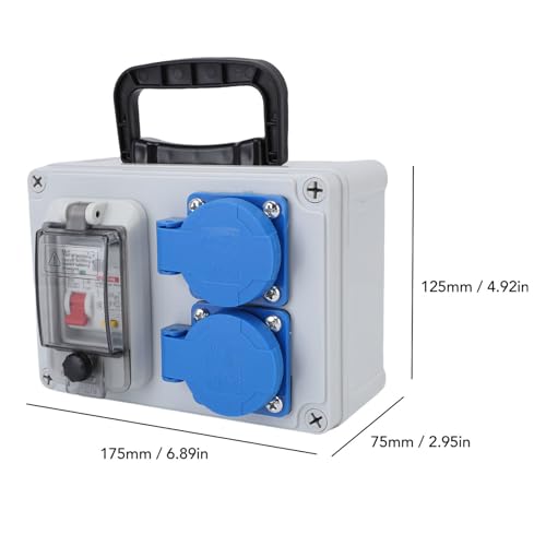 Boîte de distribution d'énergie extérieure portable contre pannes de chantier - 7