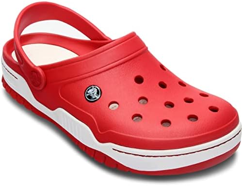 Amazon.co.jp: Crocs Uni Front Coat Clog, Red/White, 9 Women/7 Men