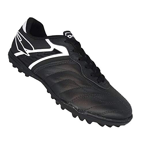 Chuteira Dray Couro, Adulto Unissex, Preto, 43