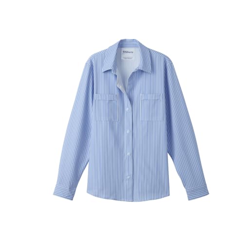 Image of Silverts Women's Adaptive Magnetic Closure Top Assisted Dressing Arthritis Clothing Easy Wear Button Shirt