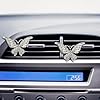 2PCS Car Vent Air Diffusers,Rhinestone Butterfly Air Vent Clips for Women Decorating Car Fresh Air #4