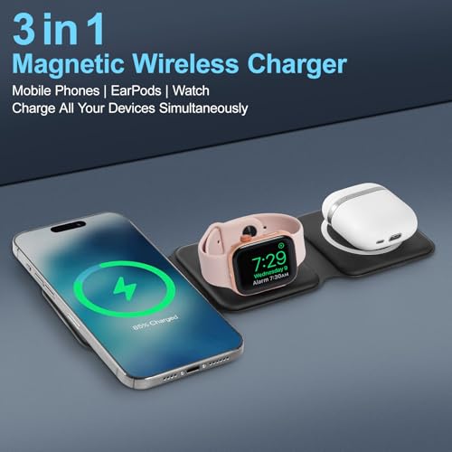 Chargeur magnétique 3 en 1 HH-Tech : éliminez les câbles sur votre bureau - 5