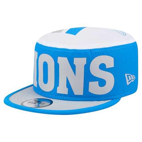 New Era Men's Blue Detroit Lions Throwback Retro Painter Snapback Hat