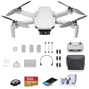 DJI-Mini-2-SE-Drone-Fly-More-Combo-Bundle-with-128GB-microSD-Card-Anti-Collision-Light-Landing-Pad-Cleaning-Kit