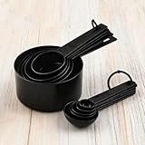 Conjunto de 10 colheres de medição graduadas - ferramentas de cozimento de marca transparente para bolo faça você mesmo (verde)