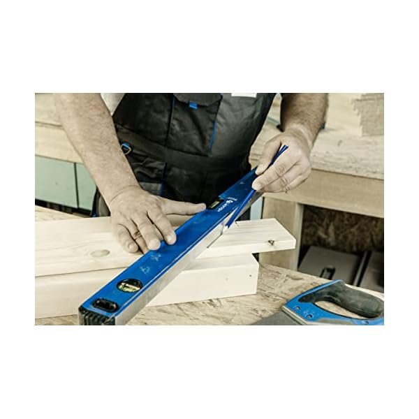 Högert Technik - Wasserwaage 20 cm, Verfügt über 2 Libellen: 0 ° / 90 °, Wasserwaagen aus Aluminium, Stoßdämpfende Endkappen, Größe: 20×5.65×2.1 cm, HT4M001-D – Bild 7