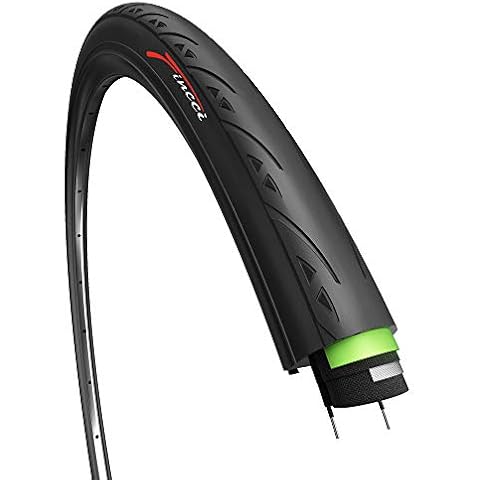 Fincci 700x25c Reifen 25-622 Fahrradreifen mit 3 mm Pannenschutz 60 TPI 700 x 25c Mantel für Radrennen Straßenrennen Rennrad Tourenrad Race Fahrradmantel Cover