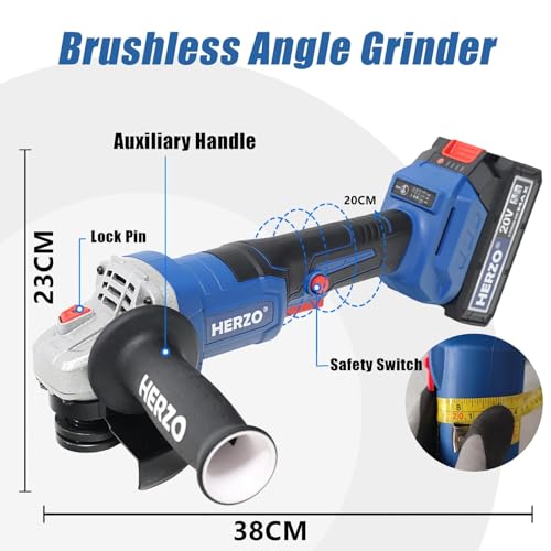 Meuleuse d'angle 125 mm sans fil avec chargeur pour disquer la pierre