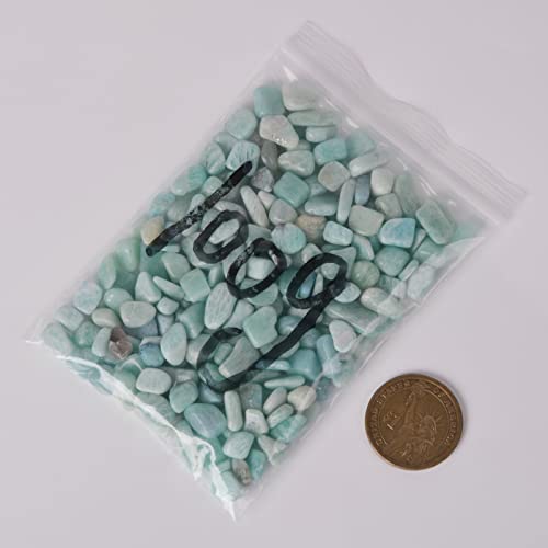 Image of 100 grams Small Tumbled Chips Polished Crushed Stone Crystal Healing Embellishments
