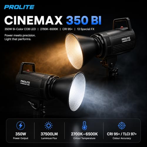 Image of Prolite Cinemax 350 Bi COB LED Studio Light, 2700-6500K Bowens Mount
