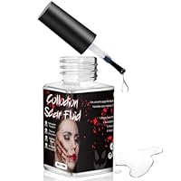 Narben Fluid, Rigid Collodion, Collodium Narbenfluid, Collodium Narben-Fluid, Make-up Rigid Collodion mit Pinsel für Halloween, Flüssige Kosmetik für Real Make-Up Effects, 15ml