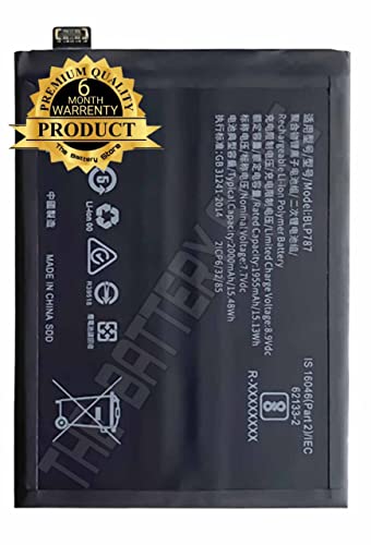 Image of THE BATTERY STORE Orignal BLP787 Battery for Oppo Reno 4 Pro Battery with 6 Month Warranty and high Capacity Battery Backup.(BLP787)