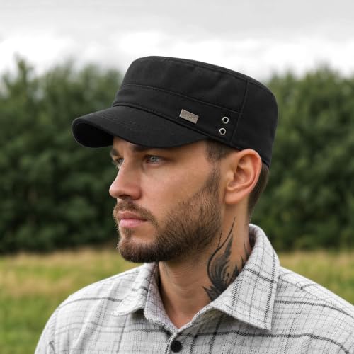 Image of Unisex Basic Cadet Army Caps Everyday Military Style Hat