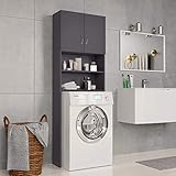 Esta alacena para el baño, hecha de aglomerado, es robusta y duradera.