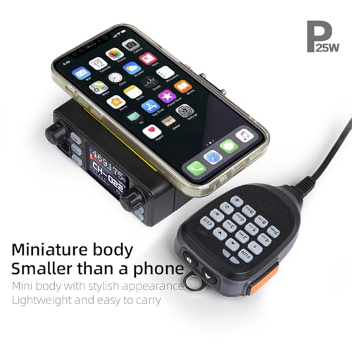 Image of KSUN Mobile Transceiver Radio for Vehicle Truck with Cigarette Lighter Plug Dual Band VHF /UHF Mini Car Radio Long Range CB Two Way Radio for Driver Off Road, UV5200D
